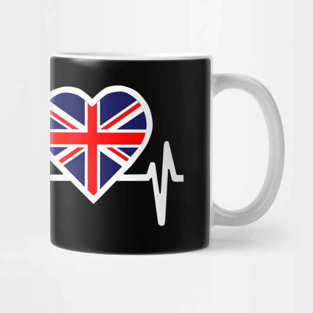 Britain Heartbeat Flag by Dojaja